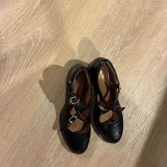 Clarks Shoes - Clarks Black Mary Jane Heels